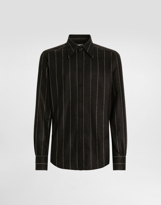 Dolce & Gabbana Pinstriped Flannel Shirt