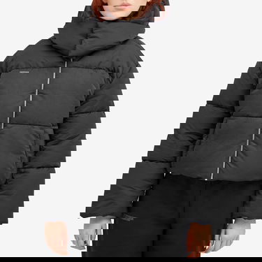 Пухо яке PANGAIA Pangaia FLWRDWN Recycled Nylon Cropped Puffer Jacket Черно | 100011689868, 2