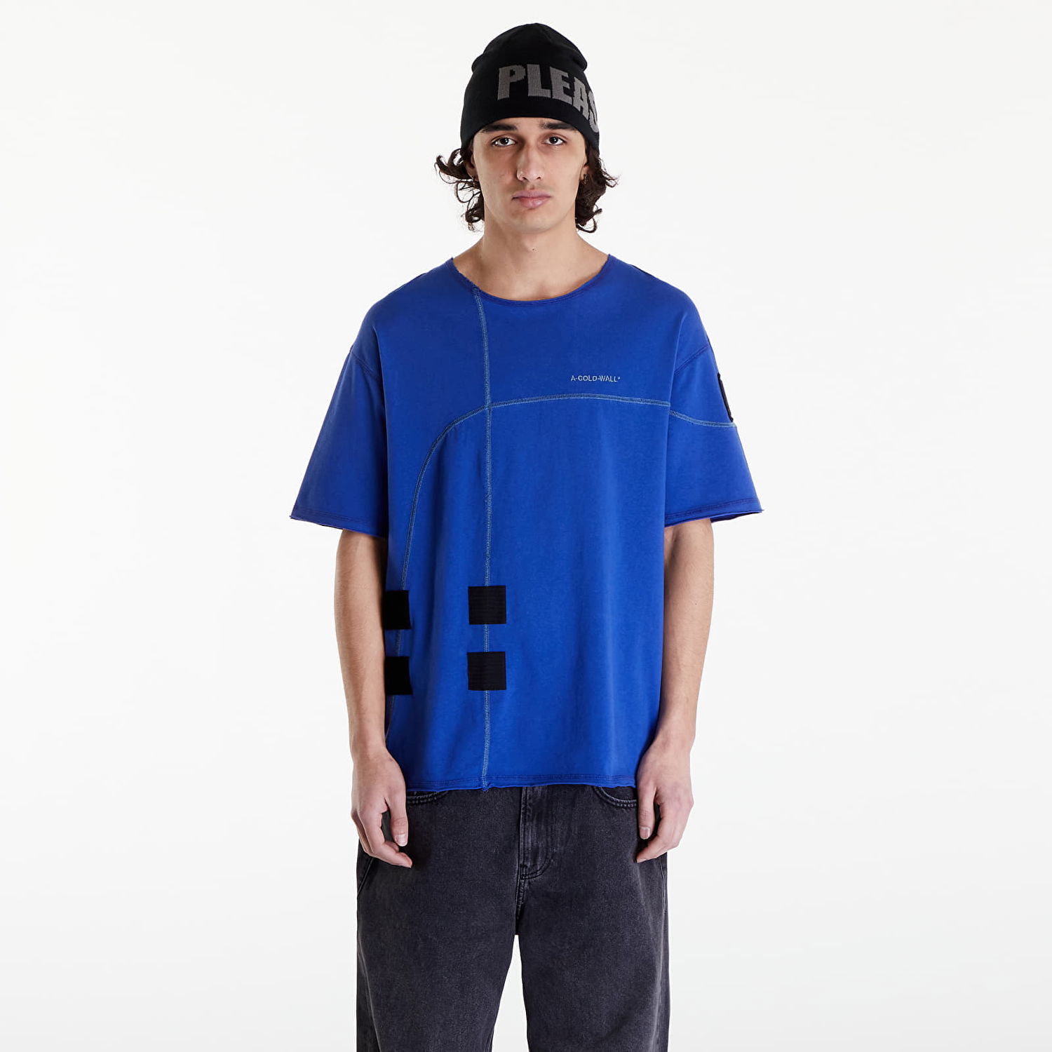 Тениска A-COLD-WALL* Intersect T-Shirt Синьо | ACWMTS179 Volt Blue, 0
