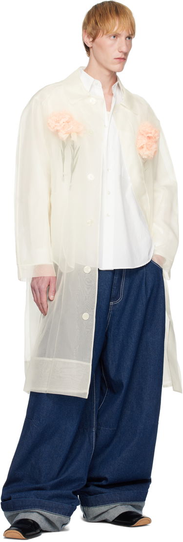 Палта Simone Rocha Simone Rocha Carnation Car Coat Бяло | 2068 0360, 3