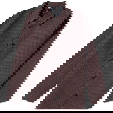 Яке A.P.C. Tibor Check Work Jacket Тъмно синьо | COGEH-H02847-IAK, 0