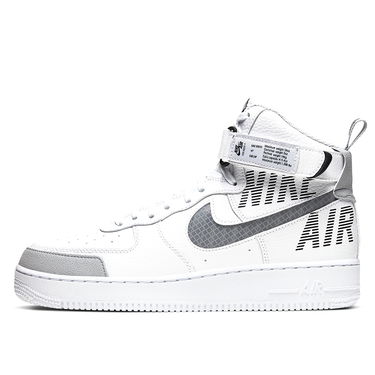 Кецове и обувки Nike Air Force 1 High "Under Construction" White Бяло | CQ0449-100, 1