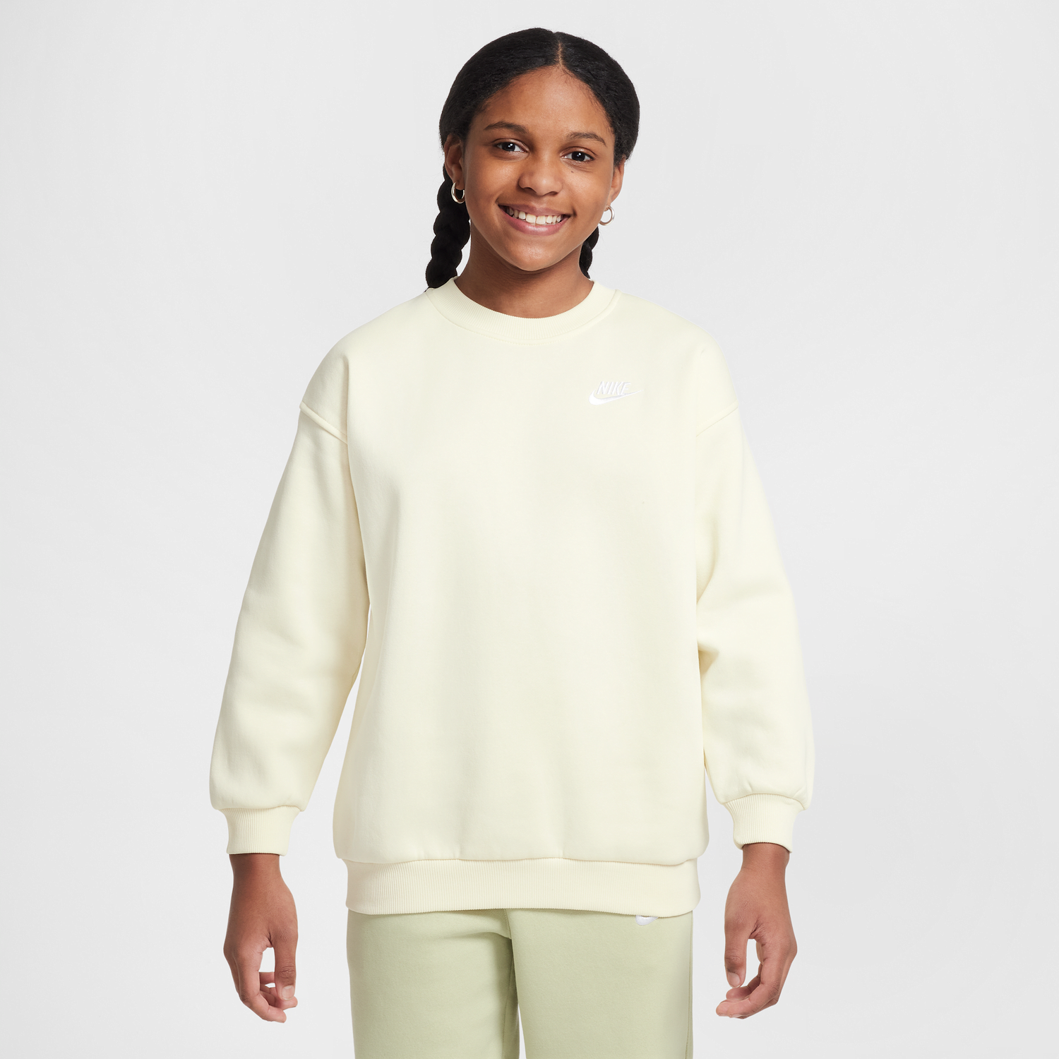 Суитчър Nike Nike Sportswear Club Fleece Crew Sweatshirt Жълто | FD2923-113, 0