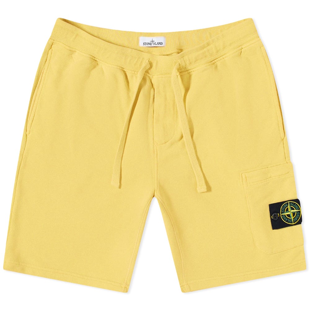 Къси панталони Stone Island Garment Sweat Short Жълто | 761564651-V0030, 0