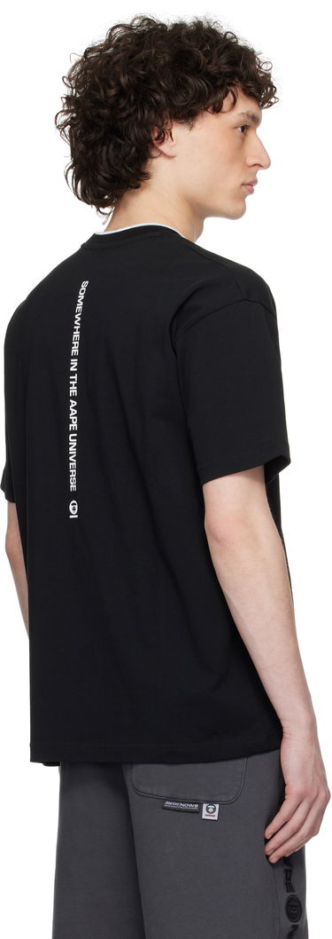 Тениска AAPE by A Bathing Ape AAPE by A Bathing Ape 'AAPE Now' Moonface Logo T-Shirt Черно | AAPTEM1604XXNBKX, 2