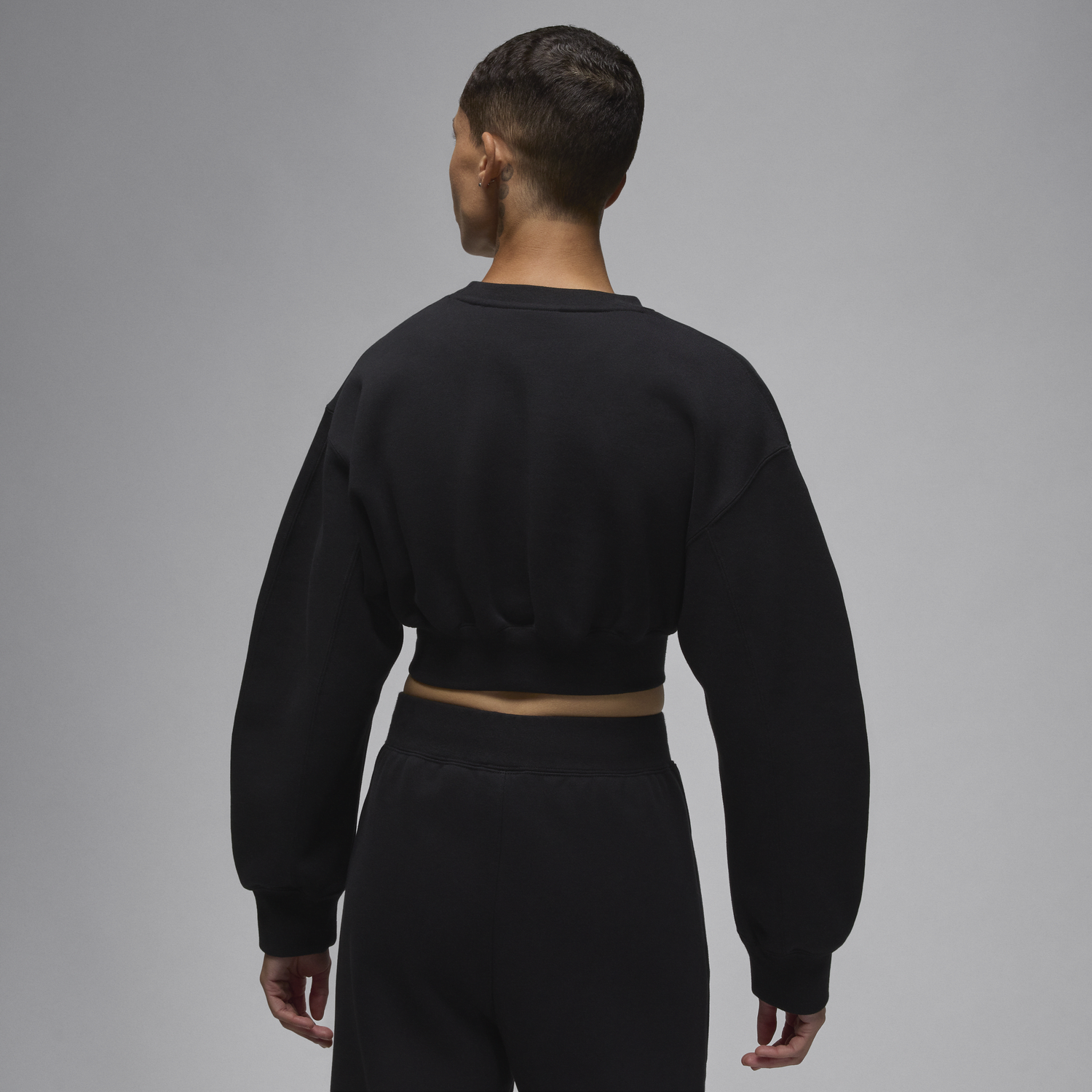 Суитчър Jordan Jordan Flight Fleece Cropped Sweatshirt Черно | FV7152-010, 1
