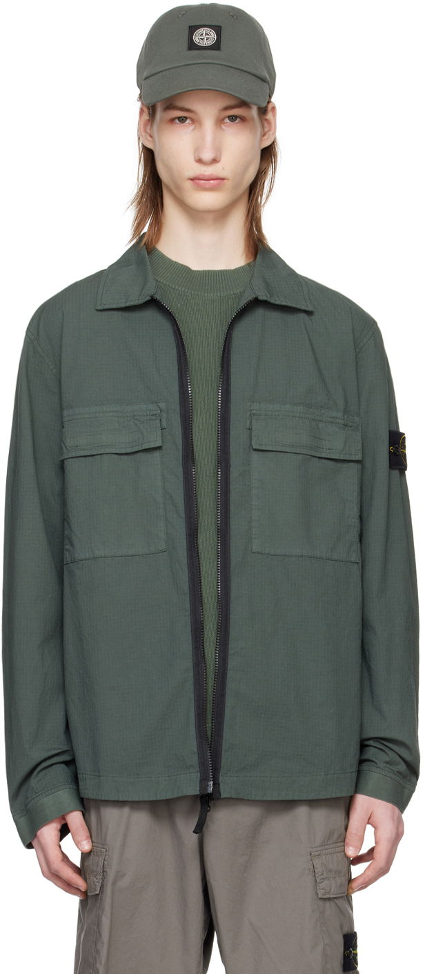 Яке Stone Island Patch Jacket Зелено | 801512011, 0