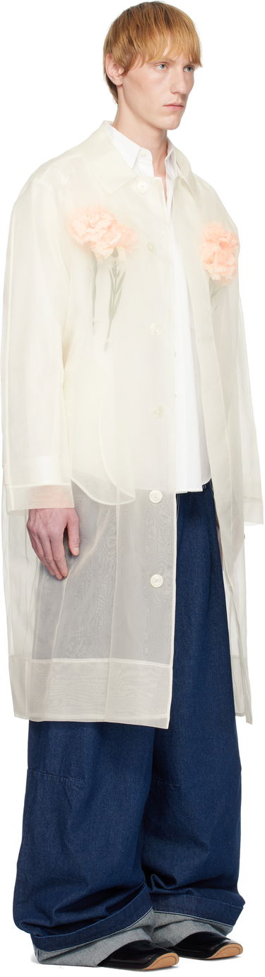 Палта Simone Rocha Simone Rocha Carnation Car Coat Бяло | 2068 0360, 1