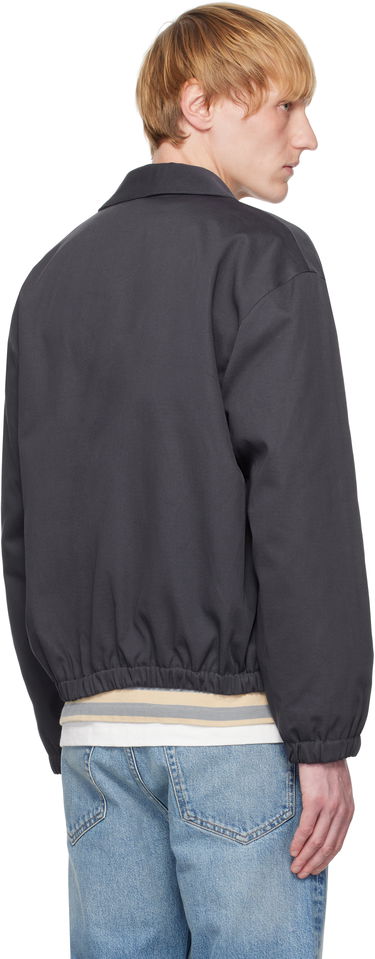Яке бомбър MAISON KITSUNÉ Maison Kitsuné Elasticated Zipped Jacket Сиво | OM02122WW9028, 2