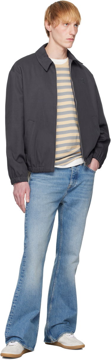 Яке бомбър MAISON KITSUNÉ Maison Kitsuné Elasticated Zipped Jacket Сиво | OM02122WW9028, 3