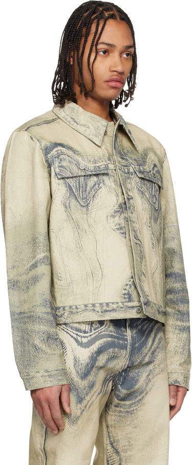 Яке Camper Distorted Print Denim Jacket Многоцветен | AU00005-011, 1