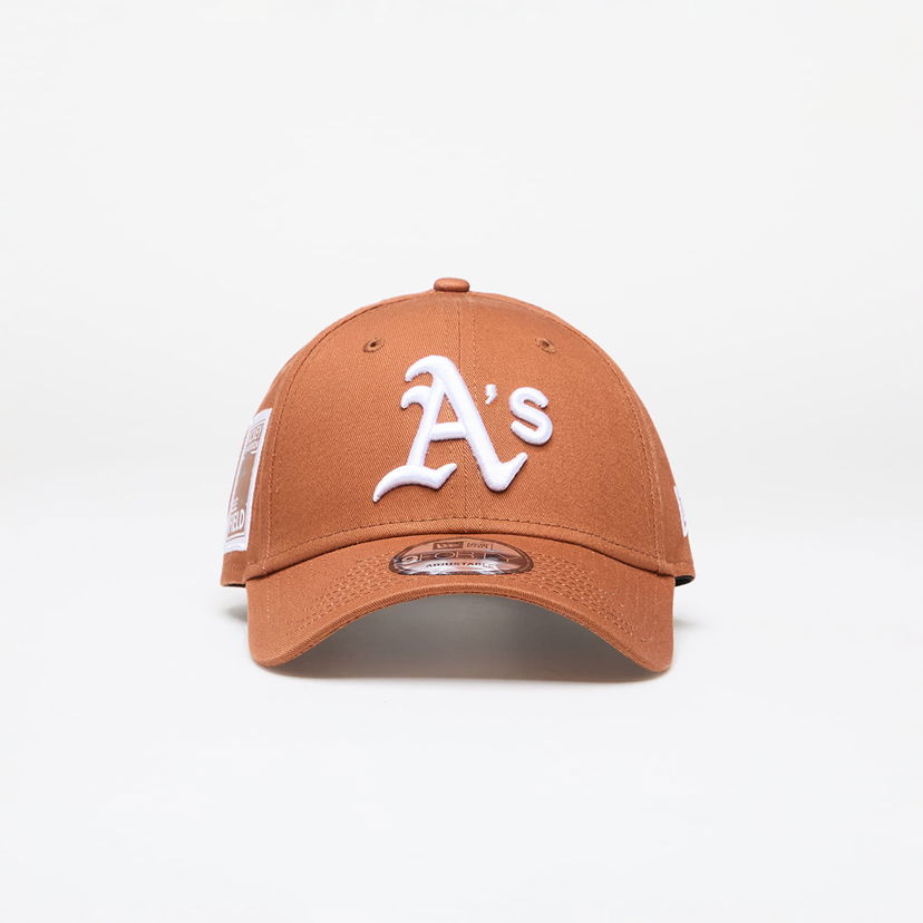 Шапка с козирка New Era Oakland Athletics MLB Side Patch 9FORTY Adjustable Cap Кафяво | 60435134