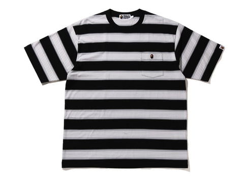 Тениска BAPE Hoop One Point Relaxed Fit Tee Черно | 1I30-109-002, 0