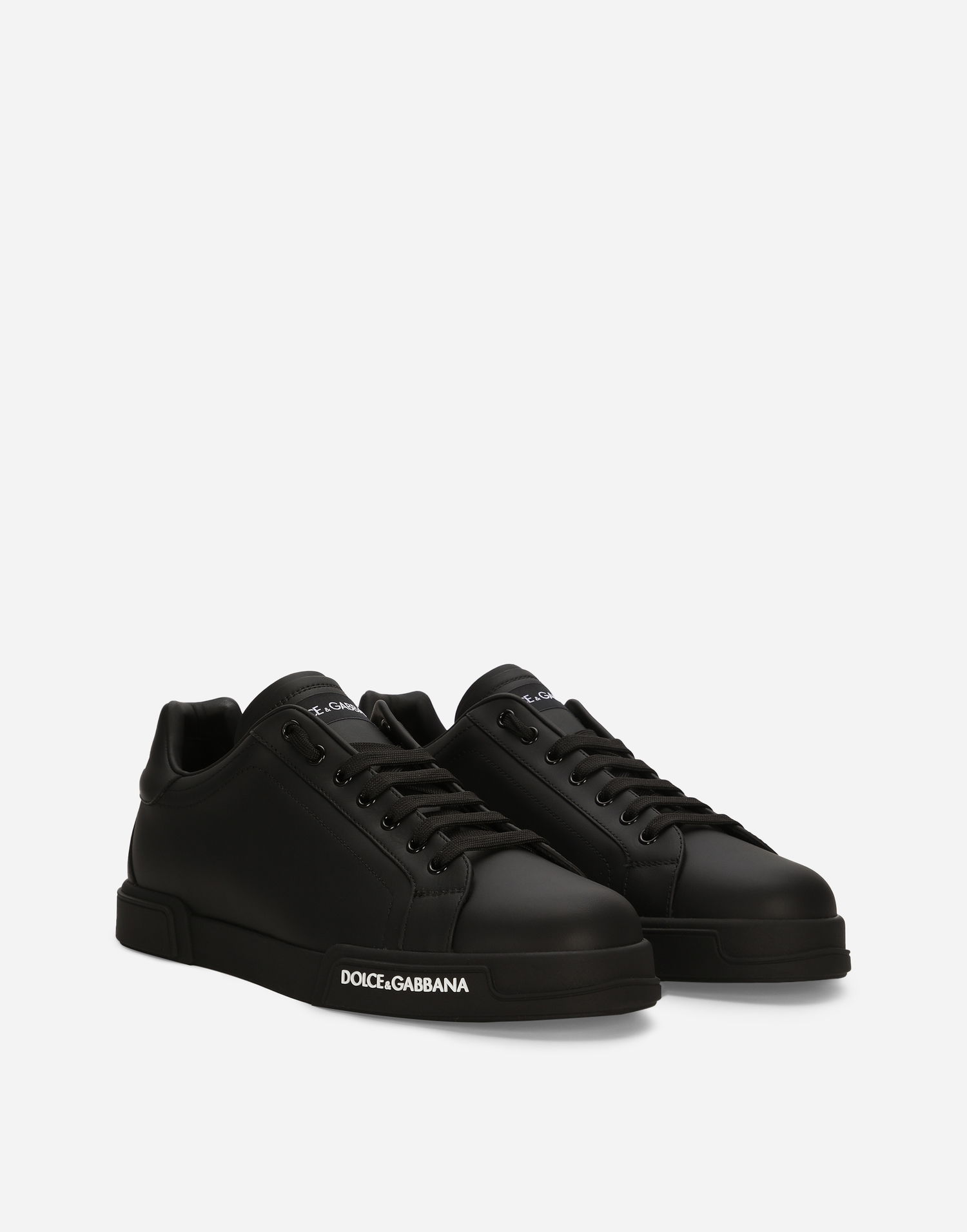Кецове и обувки Dolce & Gabbana Dolce & Gabbana Portofino Calfskin Nappa Черно | CS2332AA3358B956, 1