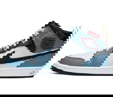Кецове и обувки Jordan Jordan 1 Mid Fearless "Facetasm" Синьо | CU2802-100, 0
