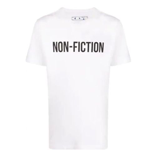 Тениска Off-White FW20 Non-Fiction Printed T-Shirt Бяло | OMAA027E20JER0130110