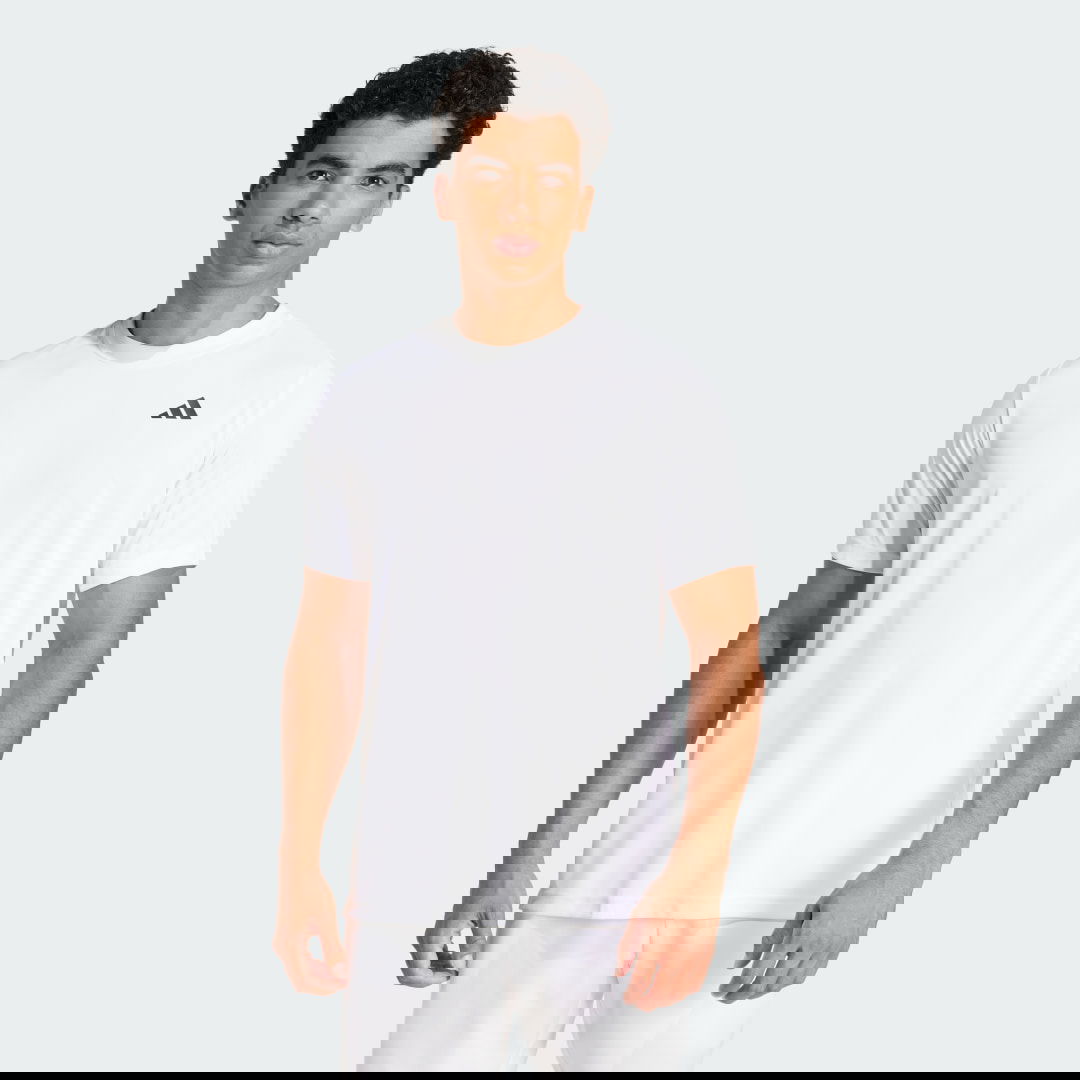 Тениска adidas Performance Men's Breathable Tennis T-Shirt Бяло | JD8639, 0
