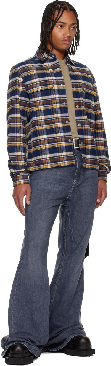 Риза Rick Owens Concordians Cropped Overshirt Многоцветен | DL02E2299 CPGJP, 3