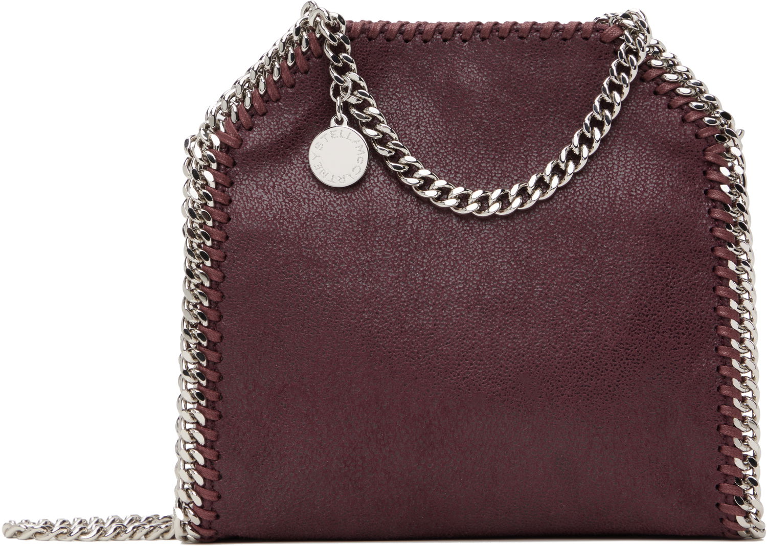 Дамска чанта Stella McCartney Stella McCartney Falabella Tiny Chain Bag Бургунди | 391698WP0086, 0