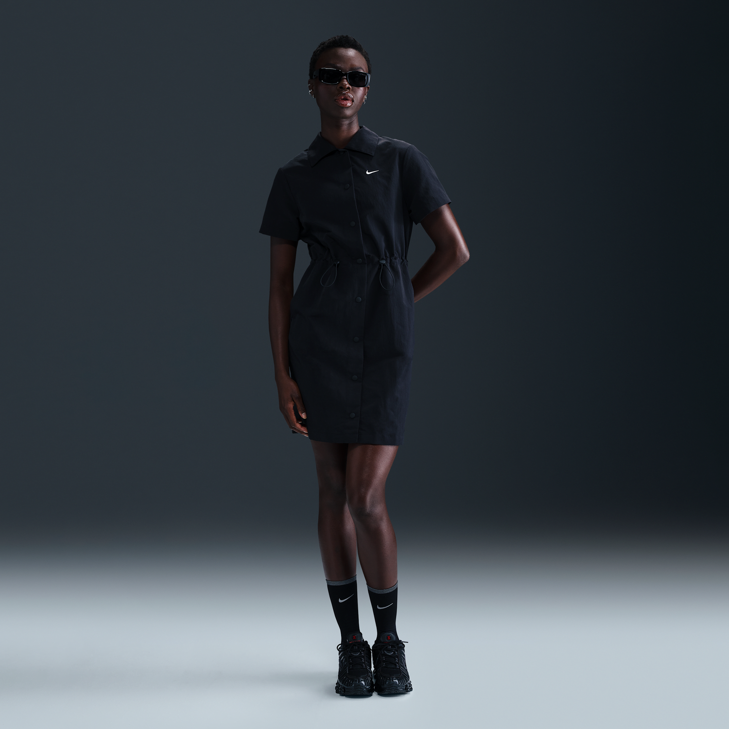 Pокля Nike Sportswear Everything Wovens Mini Dress Черно | HJ1144-010, 0