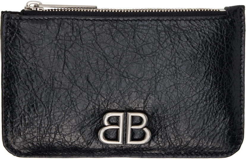 Портфейл Balenciaga Long Coin & Card Holder Черно | 765465 2AAYP