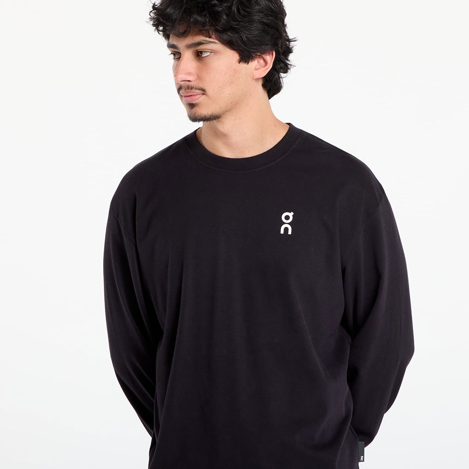 Тениска On Running On Club Long Sleeve T-Shirt Черно | 1ME30120553, 1