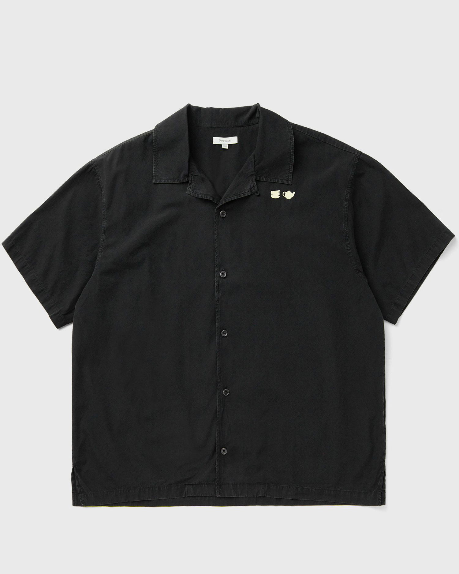 Риза JW Anderson Teacup and Teapot Embroidered Camp Collar Short Sleeve Shirt Черно | SH0371-PG1823-781, 0