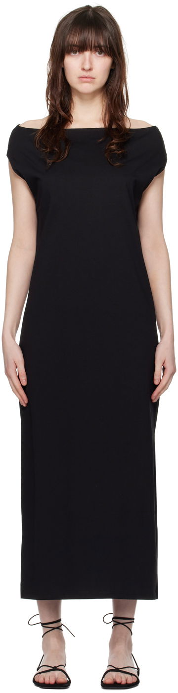 Pокля Loulou de Saison Loulou de Saison Martial Maxi Dress Черно | MARTIAL, 0