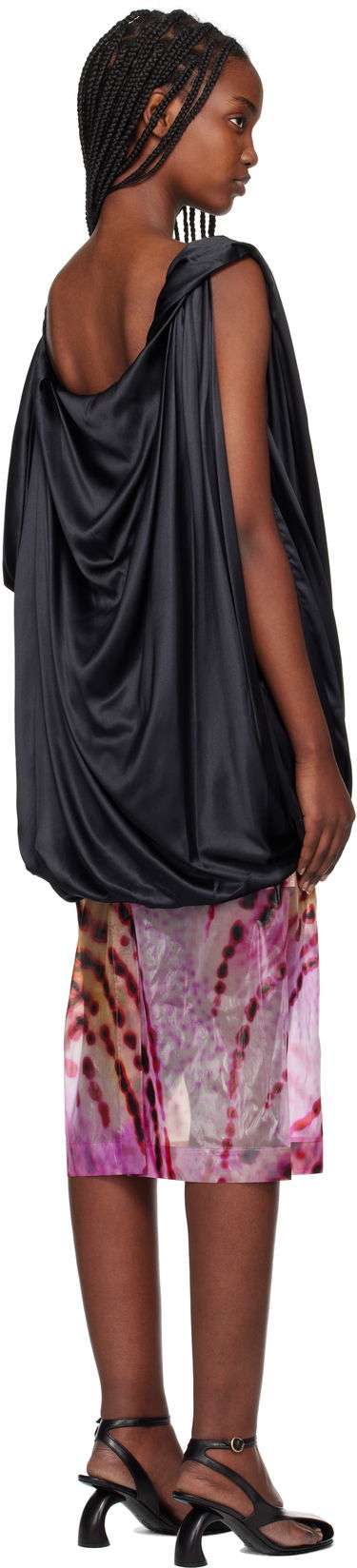 Пола Dries Van Noten Dries Van Noten Silk Draped Blouse Многоцветен | 251-010738-1032, 2