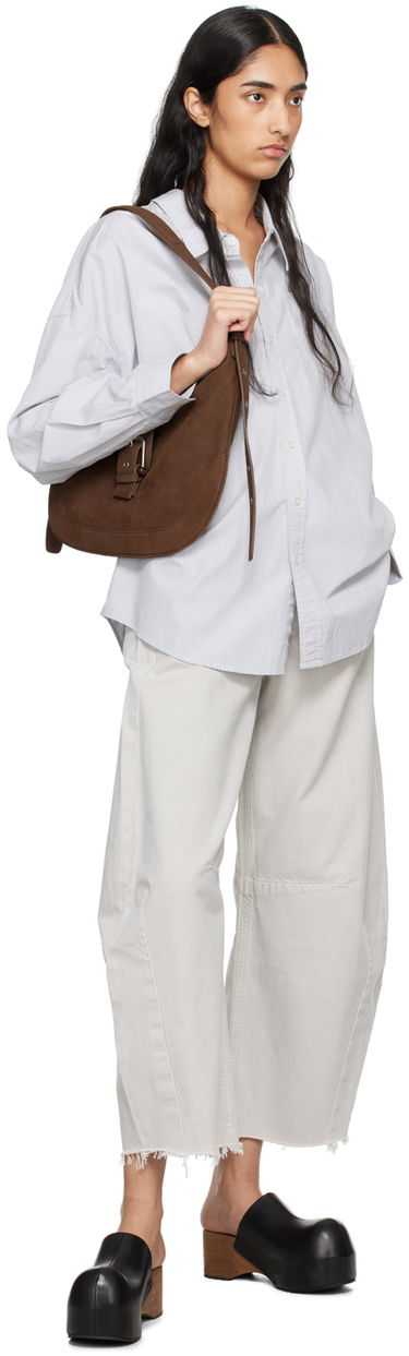 Чанта през рамо OSOI Leather Shoulder Bag with Buckle Кафяво | 24FWB05004048, 3
