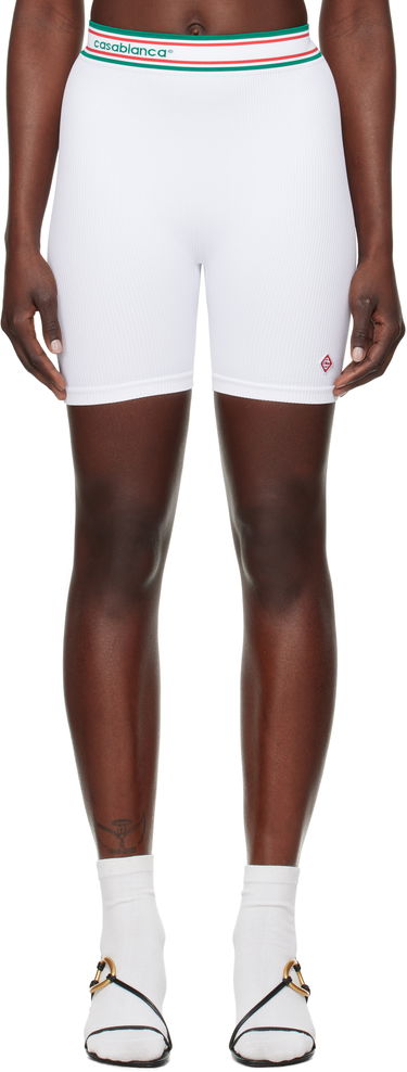 Къси панталони Casablanca Casablanca Seamless Sport Shorts Бяло | WPS25-ACT-025-01, 0
