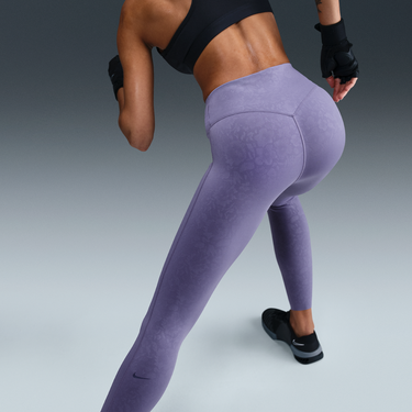 Клинове Nike Universa 7/8 Floral Print High-Waisted Mid-Support Leggings Лилаво | HV1186-527, 3