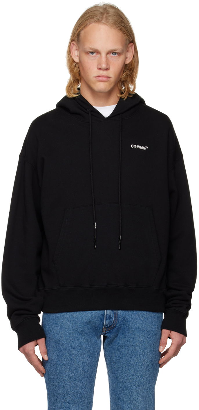 Суитчър Off-White Black Arrow Hoodie Черно | OMBB037C99FLE0031001