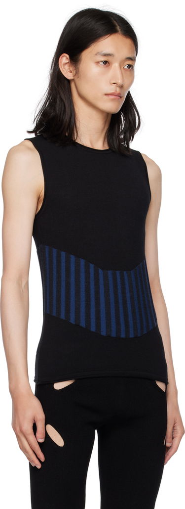 Потник Dion Lee Ribbed Knit Tank Top Черно | C7103F22, 1