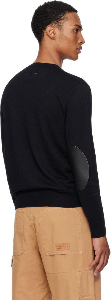 Пуловер Maison Margiela MM6 Maison Margiela Elbow Patch Sweater Черно | SH0HL0032 M13133, 2