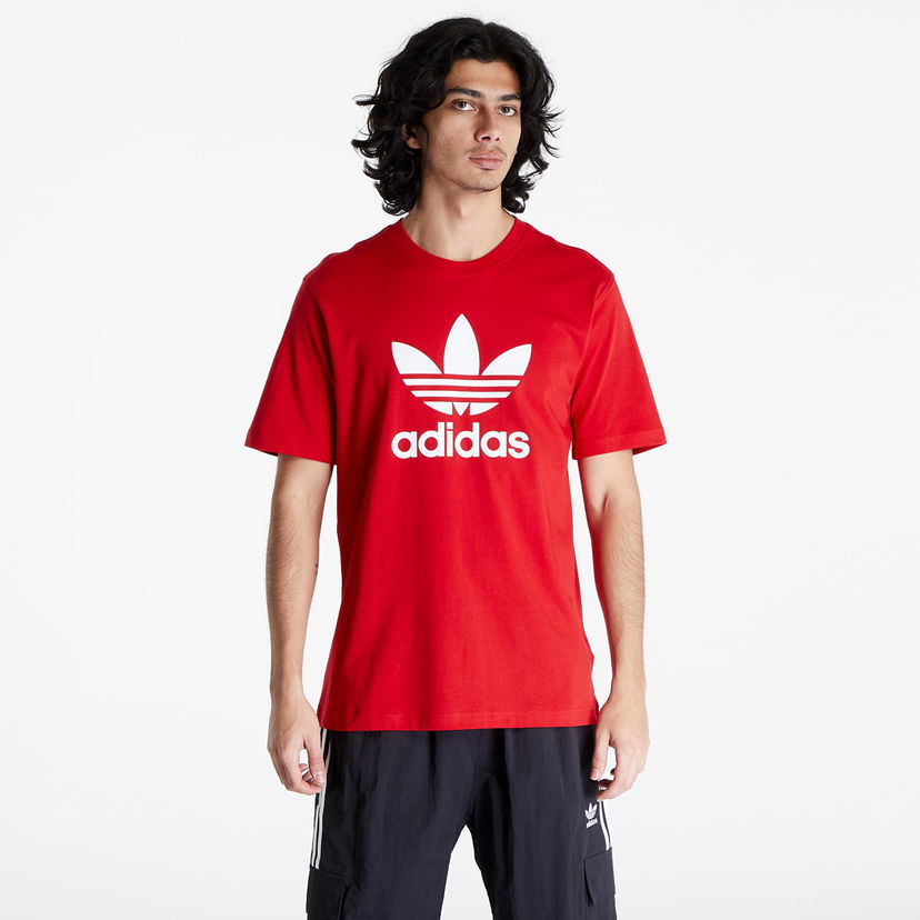 Тениска adidas Originals Trefoil T-Shirt Червено | IR8009