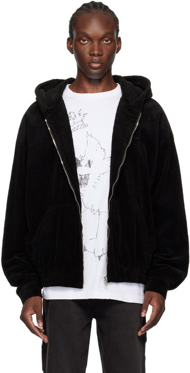 Суитчър We11done We11done Zip-Up Hooded Jacket Черно | WD-JP2-24-083-M-BK, 0