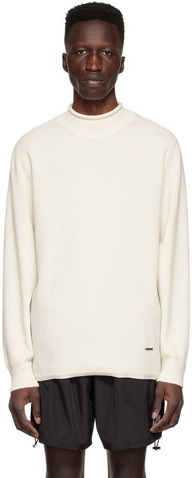 Пуловер We11done Cashmere Mock Neck Sweater Бяло | WD-KT1-22-653-U-IV, 0