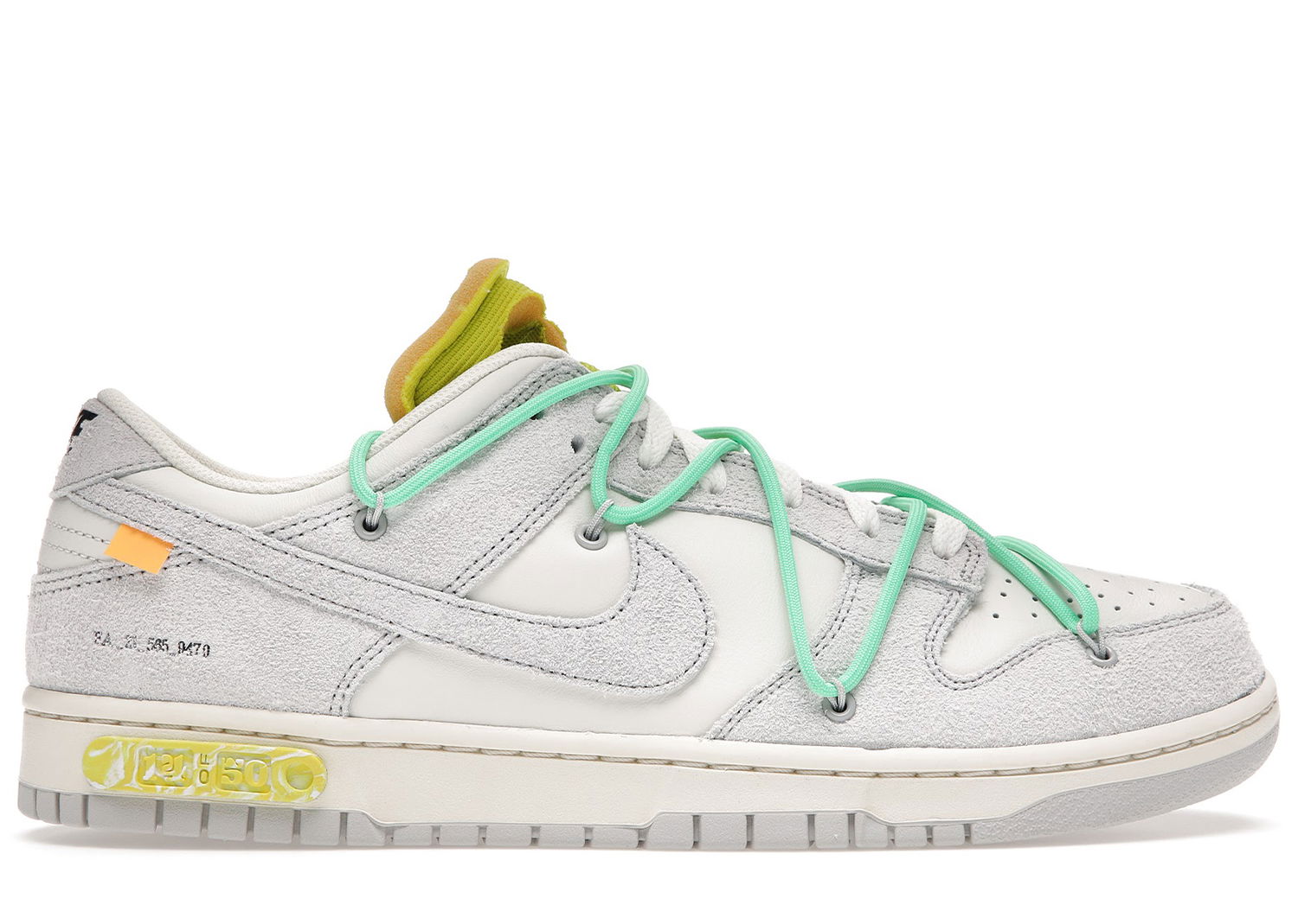 Кецове и обувки Nike Dunk Low Off-White Lot 14 Сиво | DJ0950-106, 0