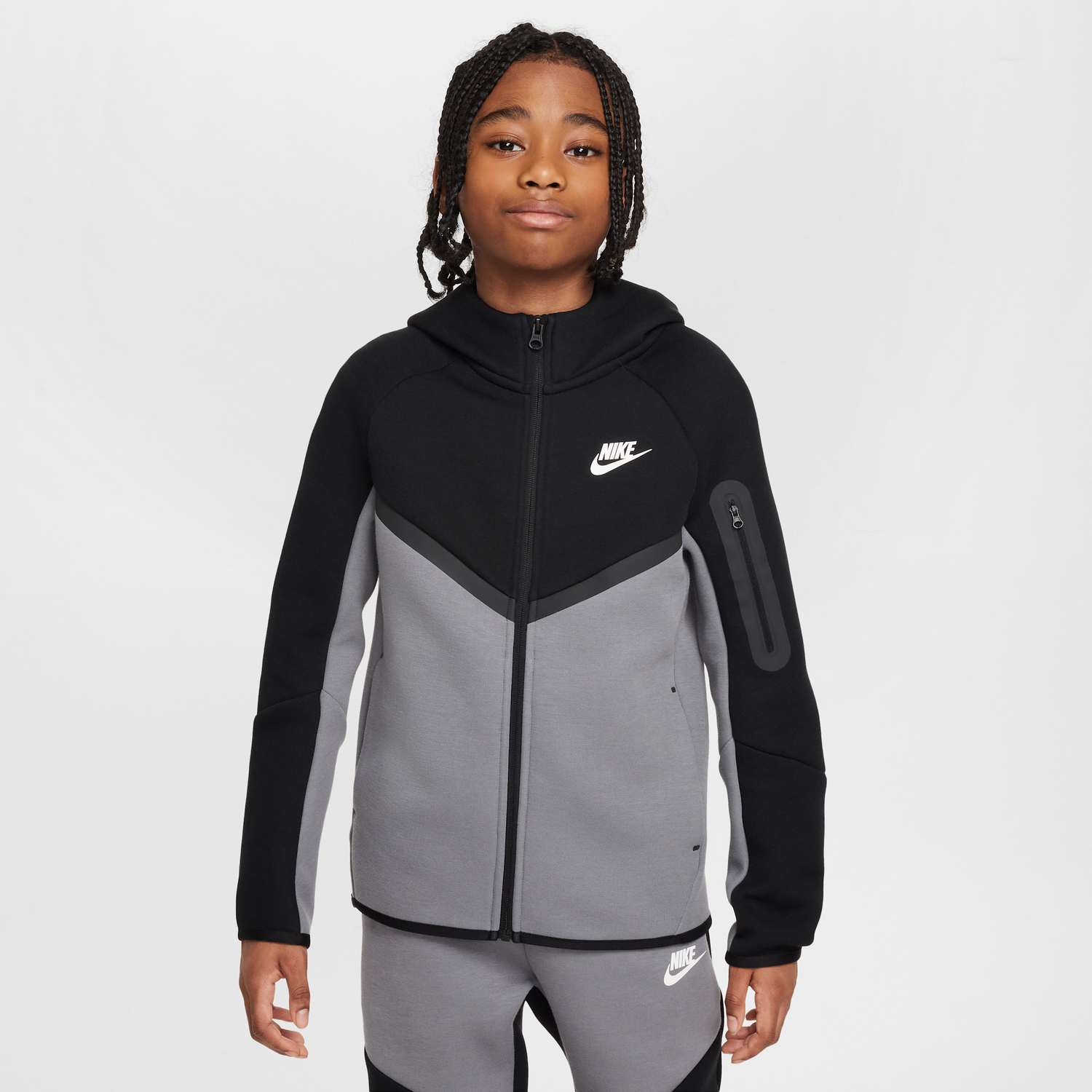 Суитчър Nike Sportswear Tech Fleece Full-Zip Hoodie Сиво | HV5867-084, 0