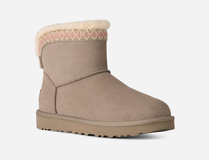 Кецове и обувки UGG Classic Mini Taslyn Boots Бежово | 1174517-CBBLG, 1