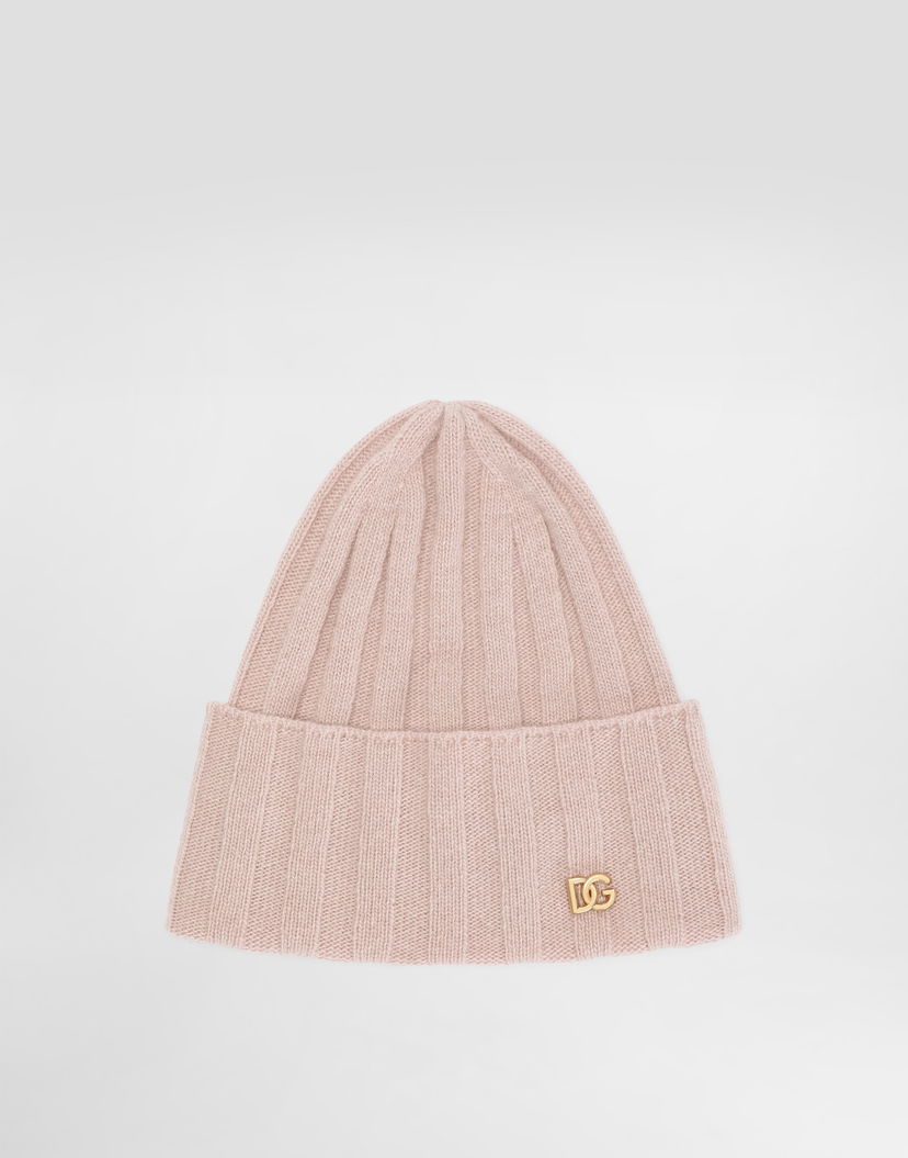 Шапка Dolce & Gabbana Dolce & Gabbana Wide Ribbed Knitted Hat Розово | LBKH94JDVDQF0991