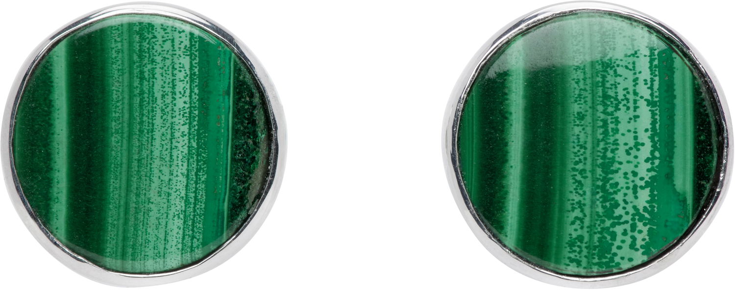 Обеци VEERT Circle Earrings Зелено | JLG0017-WG, 0
