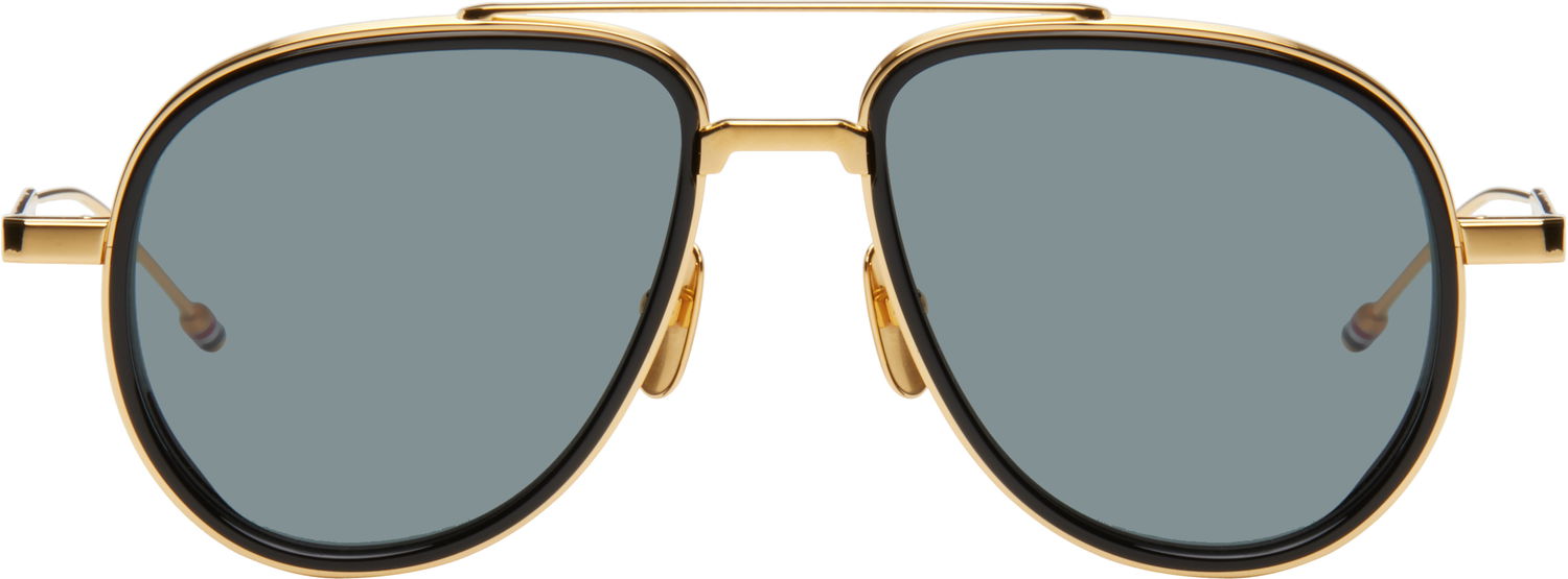 Слънчеви очила Thom Browne Thom Browne Aviator Sunglasses Металик | UES929A-G0003, 0