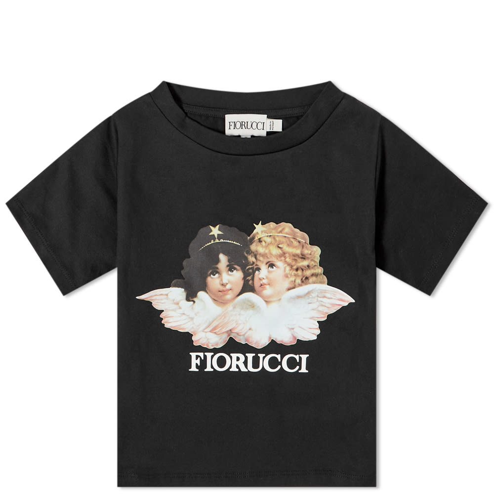 Съкратен топ Fiorucci Classic Angel Crop Tee Черно | W16TCRT2CBK, 0