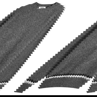 Пуловер YMC Suedehead Zig Zag Knit Jumper Сиво | P8XMD-01, 1