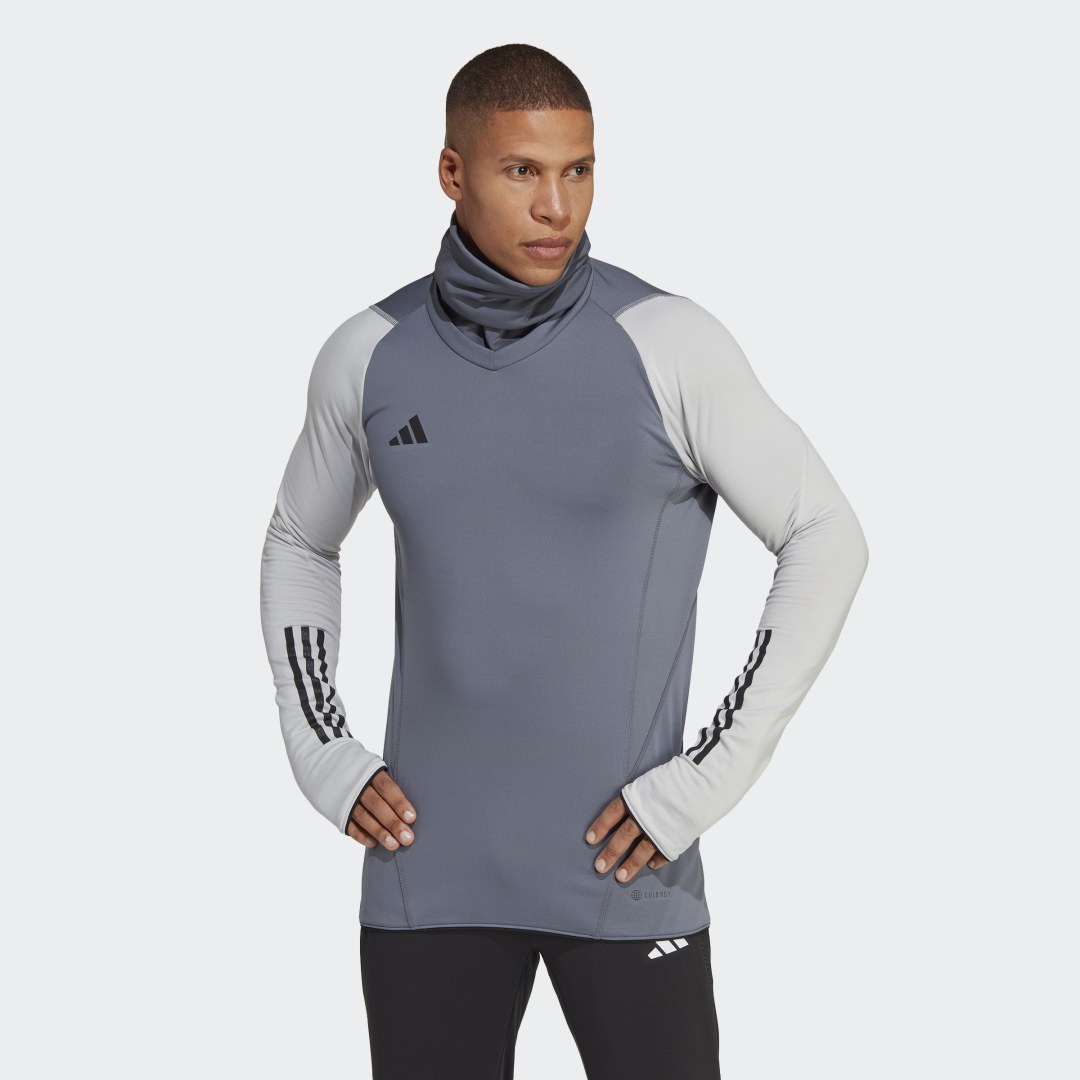 Суитчър adidas Originals Tiro 23 Pro COLD.RDY Warm Top Сиво | H49613, 0