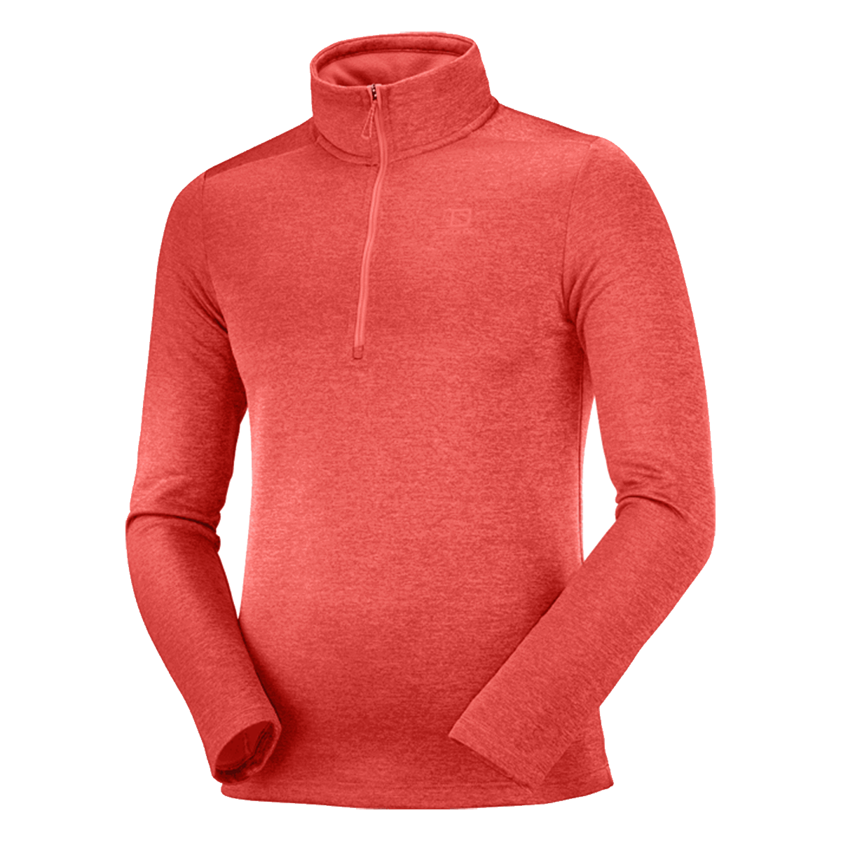 Суитчър Salomon TRANSITION Half-Zip Mid-Layer Long Sleeve Top Червено | LC1675900, 0