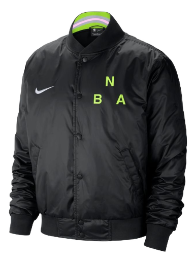 Яке бомбър Nike NBA Team 31 Courtside Lightweight Jacket Черно | DR9074-010