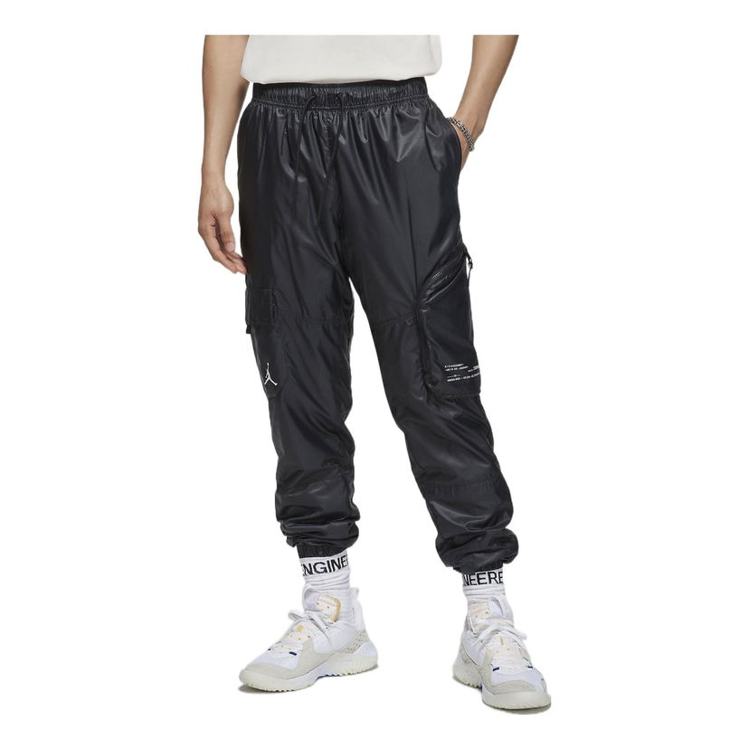 Карго панталони Jordan Solid Color Logo Casual Pants Черно | DM1866-010